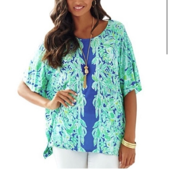 Lilly Pulitzer‎ Koala of the Wild Cooper Caftan Pullover Top Size S/M - Picture 1 of 9